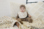 Mebie Baby Autumn Bloom Classic Muslin Bib - 