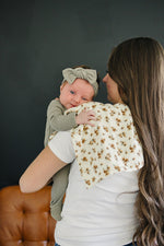 Mebie Baby Autumn Bloom Muslin Burp Cloth For Baby By Mebie Baby Soft Absorbent - 