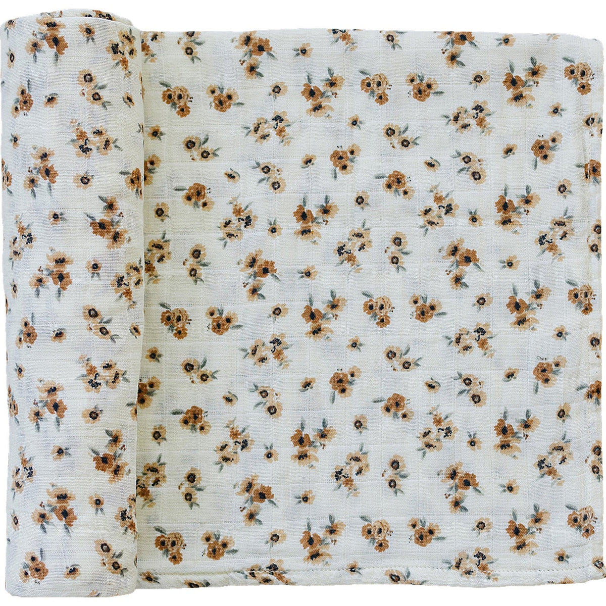 Mebie Baby Autumn Bloom Muslin Swaddle Blanket - 