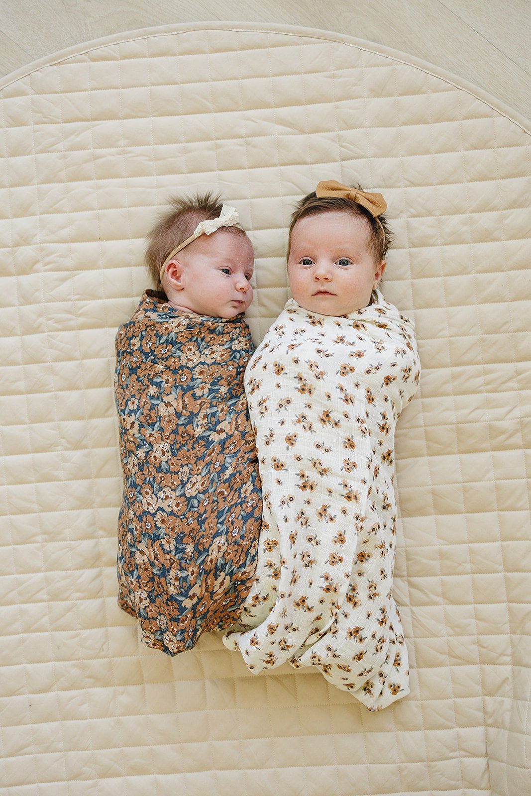 Mebie Baby Autumn Bloom Muslin Swaddle Blanket - 