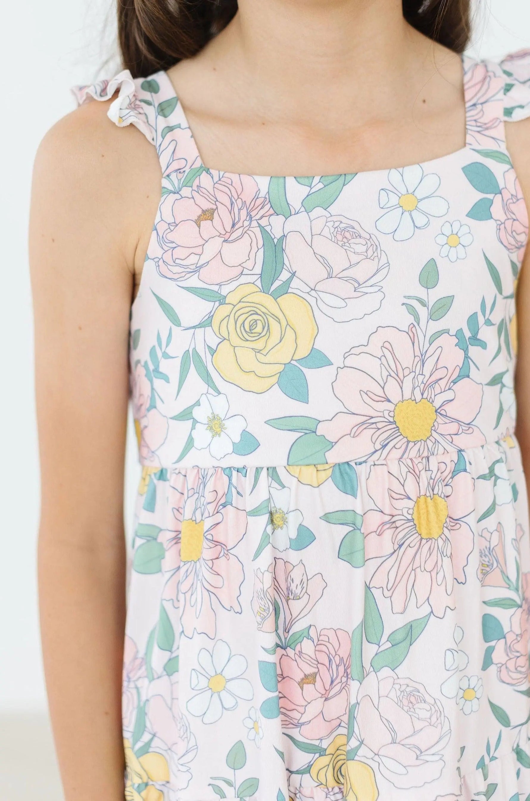 Mila & Rose ® Autumn Breeze Ruffle Maxi Dress - 