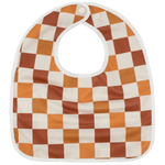 Texas Tushies Autumn Check Baby Bib with Pocket for Mess - Free Mealtime Fun - 