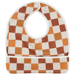 Texas Tushies Autumn Check Baby Bib with Pocket for Mess - Free Mealtime Fun - 