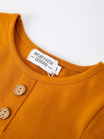 Rylee Faith Designs Autumn Patchwork Floral & Plaid Long Sleeve Girls Dress - 