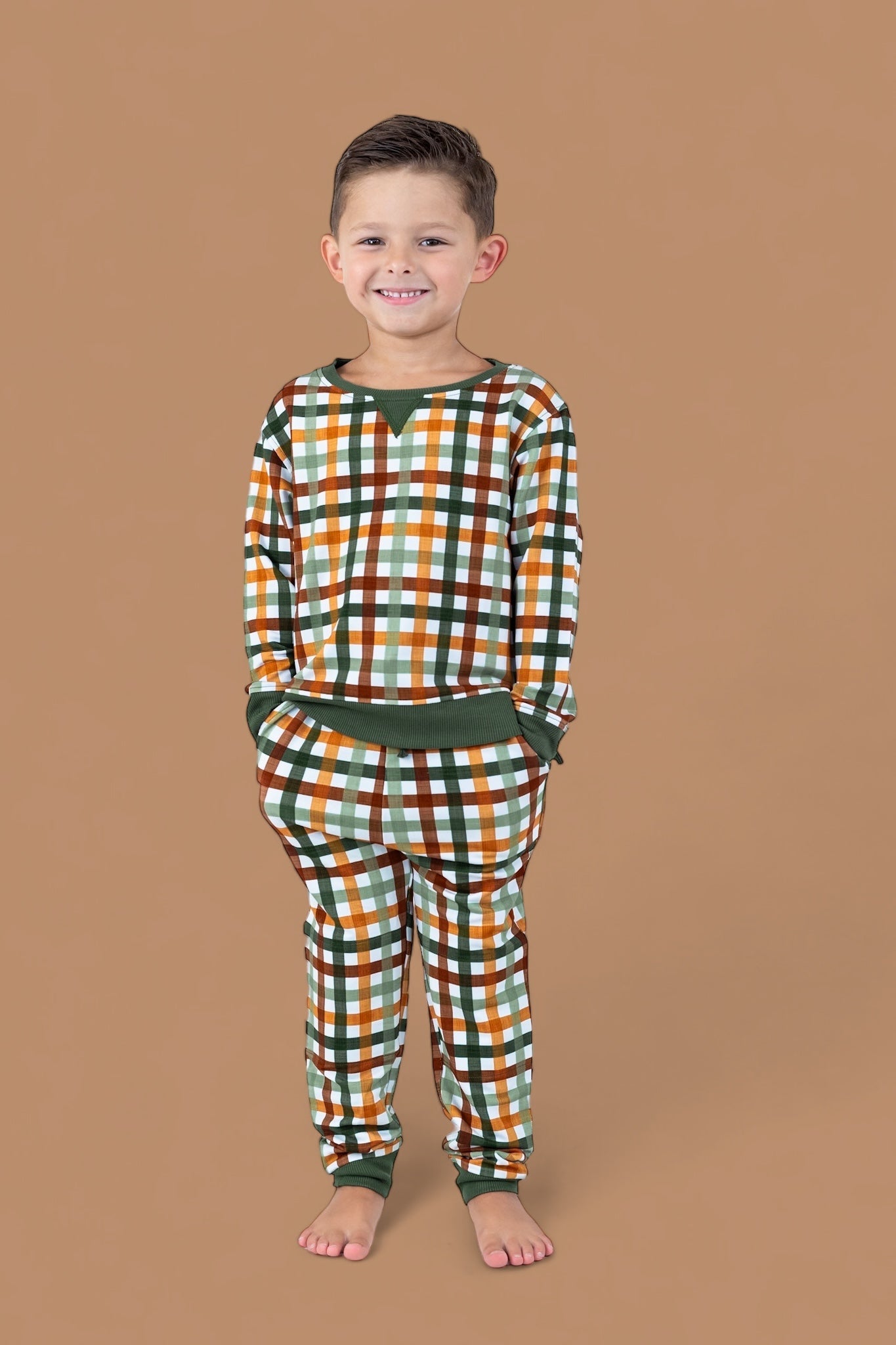 DREAM BIG LITTLE CO AUTUMN PLAID DREAM JOGGEREveretts Place