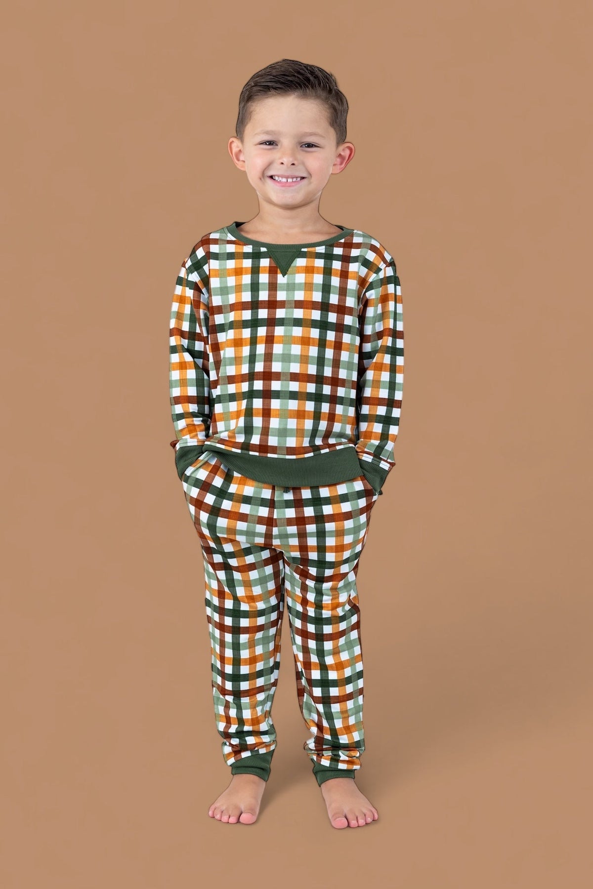 DREAM BIG LITTLE CO AUTUMN PLAID DREAM JOGGEREveretts Place