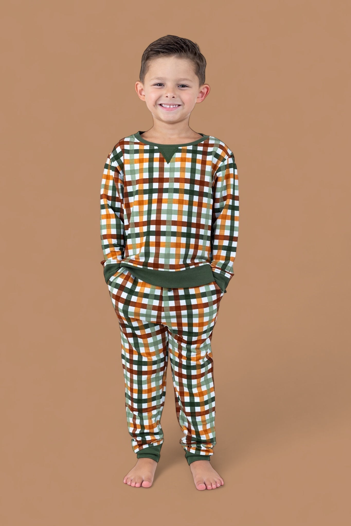 DREAM BIG LITTLE CO AUTUMN PLAID DREAM JOGGEREveretts Place