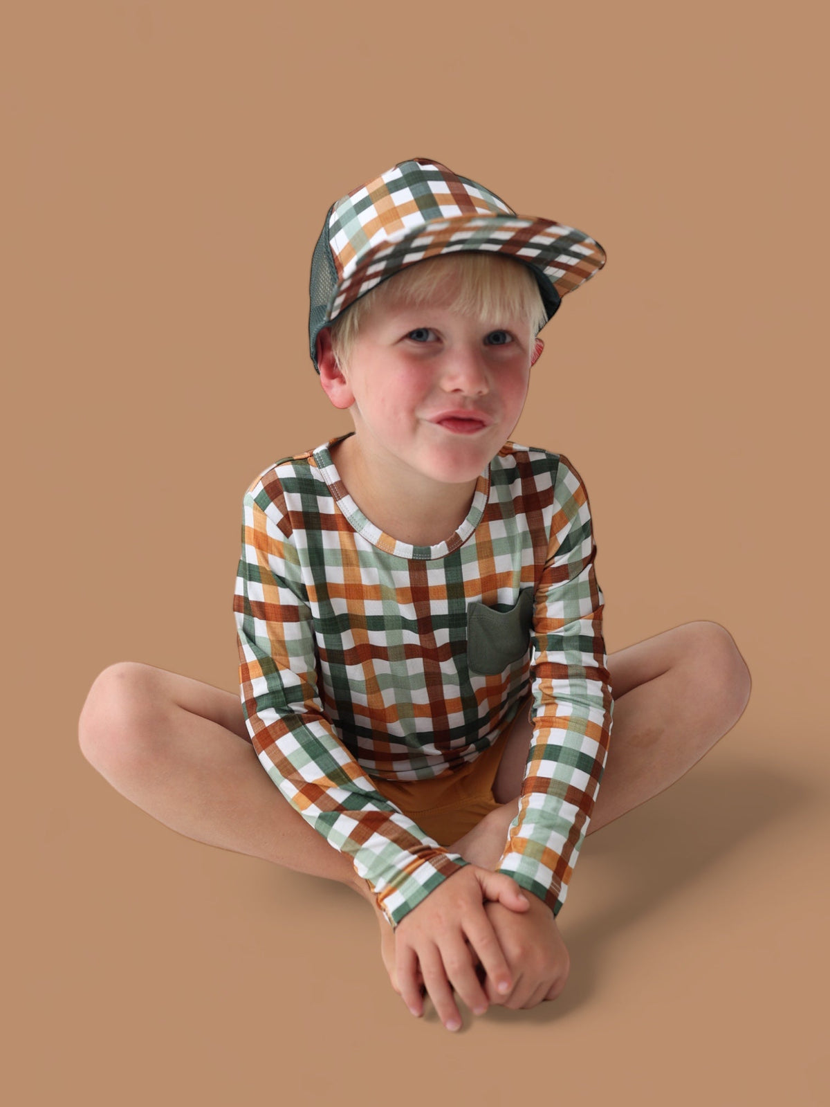 DREAM BIG LITTLE CO AUTUMN PLAID DREAM TRUCKER HATEveretts Place