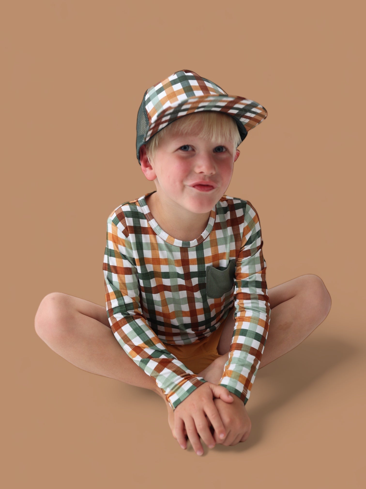 DREAM BIG LITTLE CO AUTUMN PLAID DREAM TRUCKER HATEveretts Place