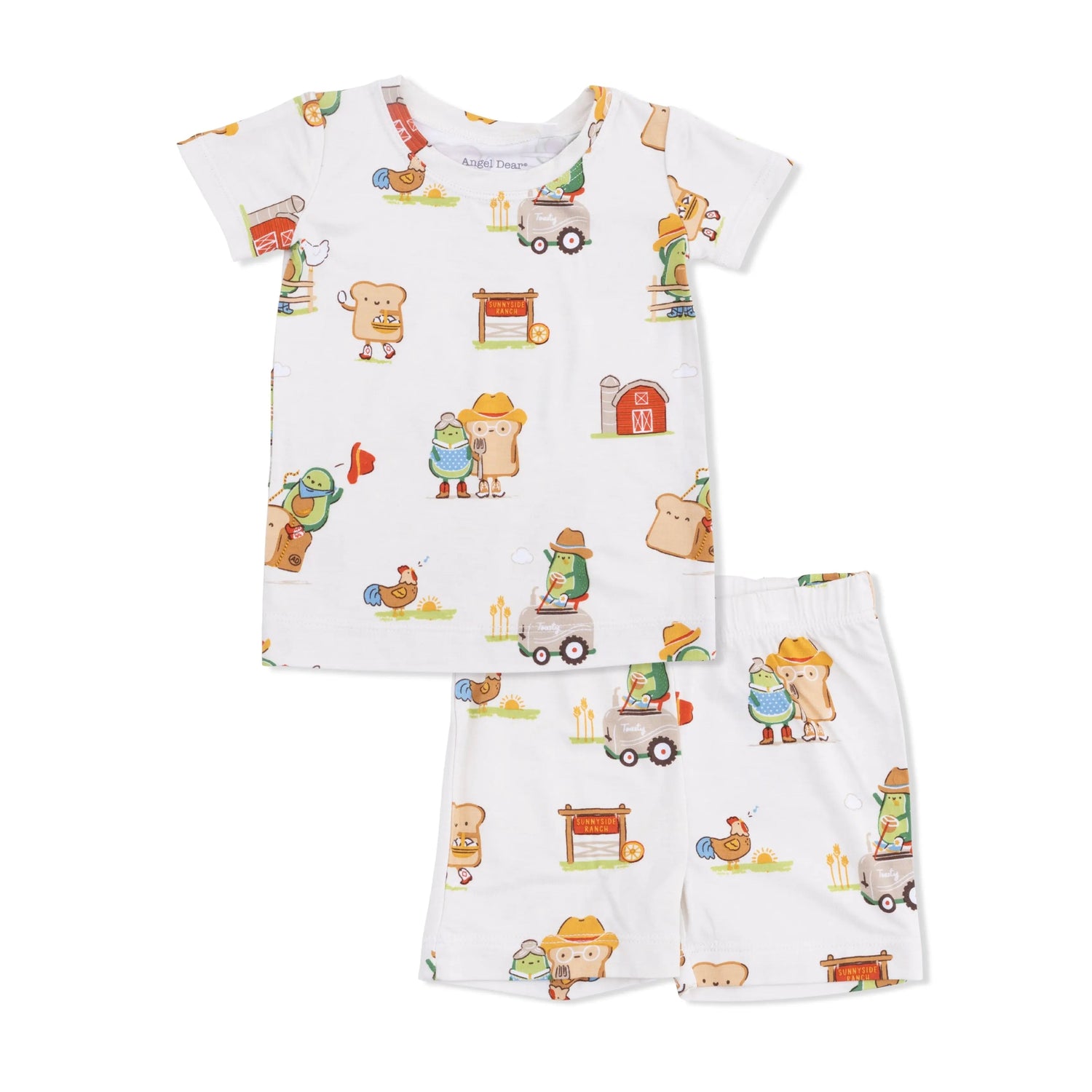Angel Dear Avocado Toast - American Gothic - Loungewear Short Set - 