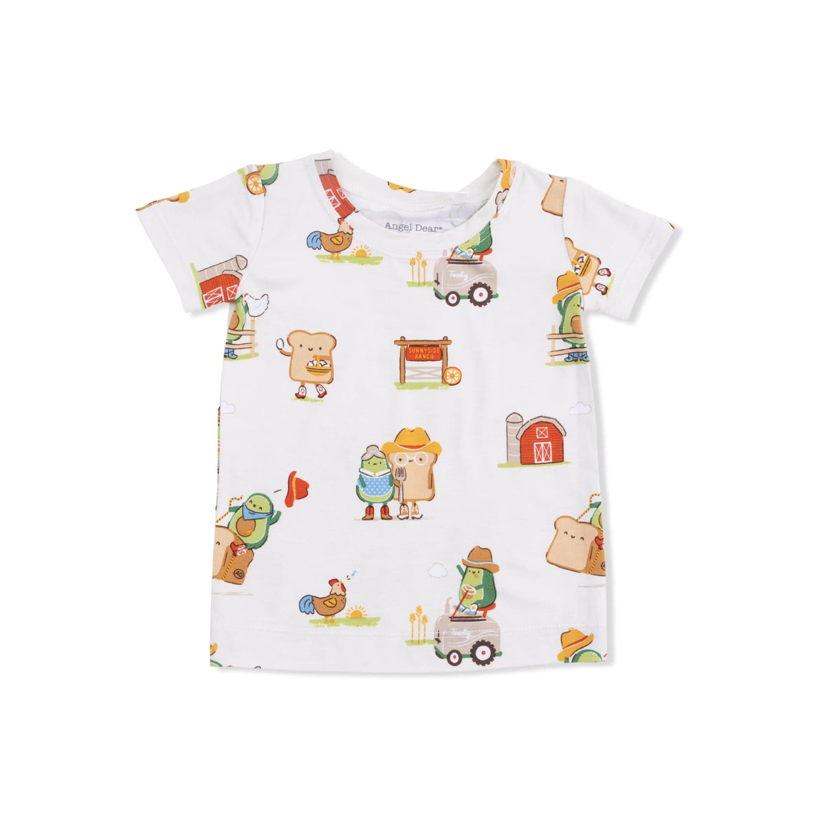 Angel Dear Avocado Toast - American Gothic - Loungewear Short Set - 