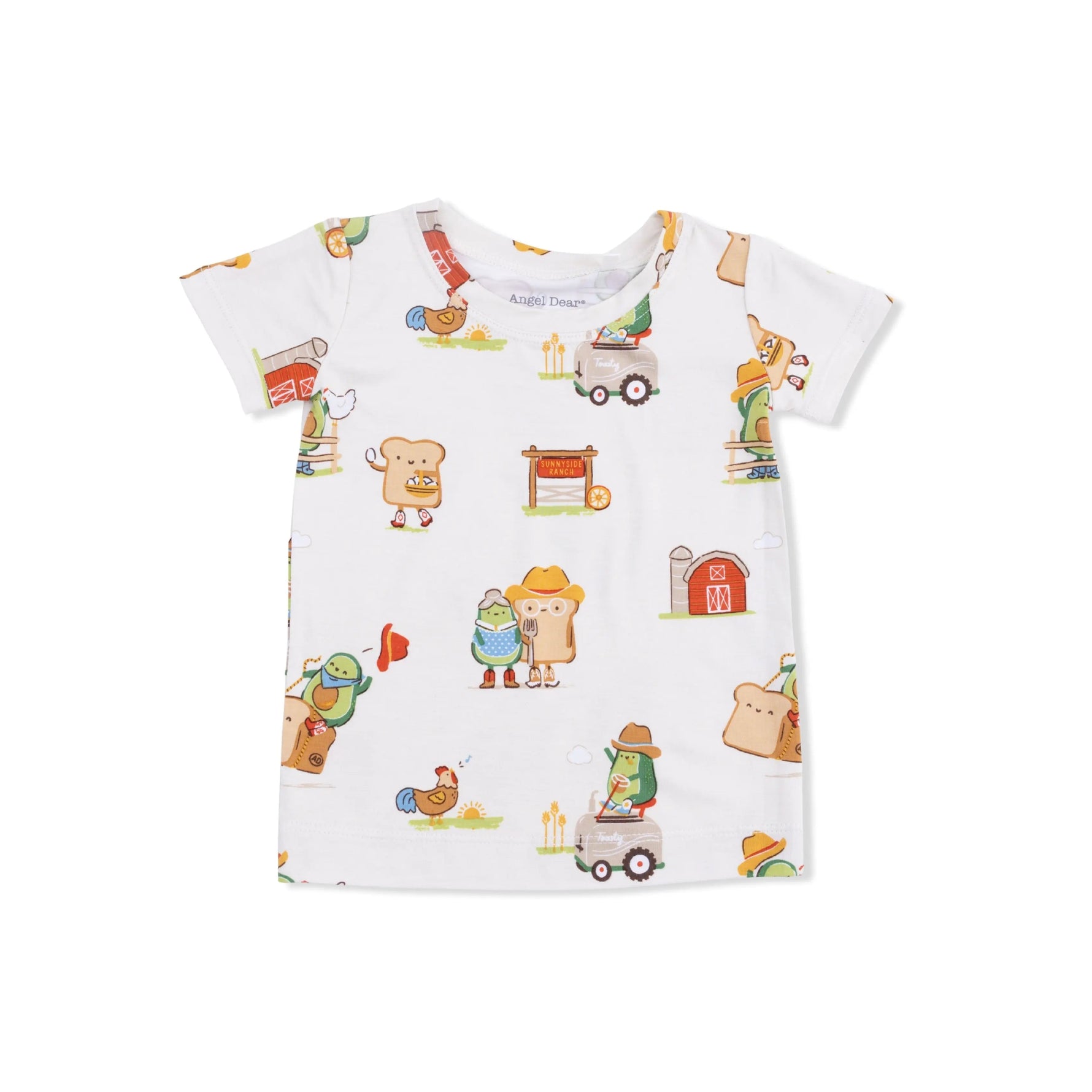 Angel Dear Avocado Toast - American Gothic - Loungewear Short Set - 