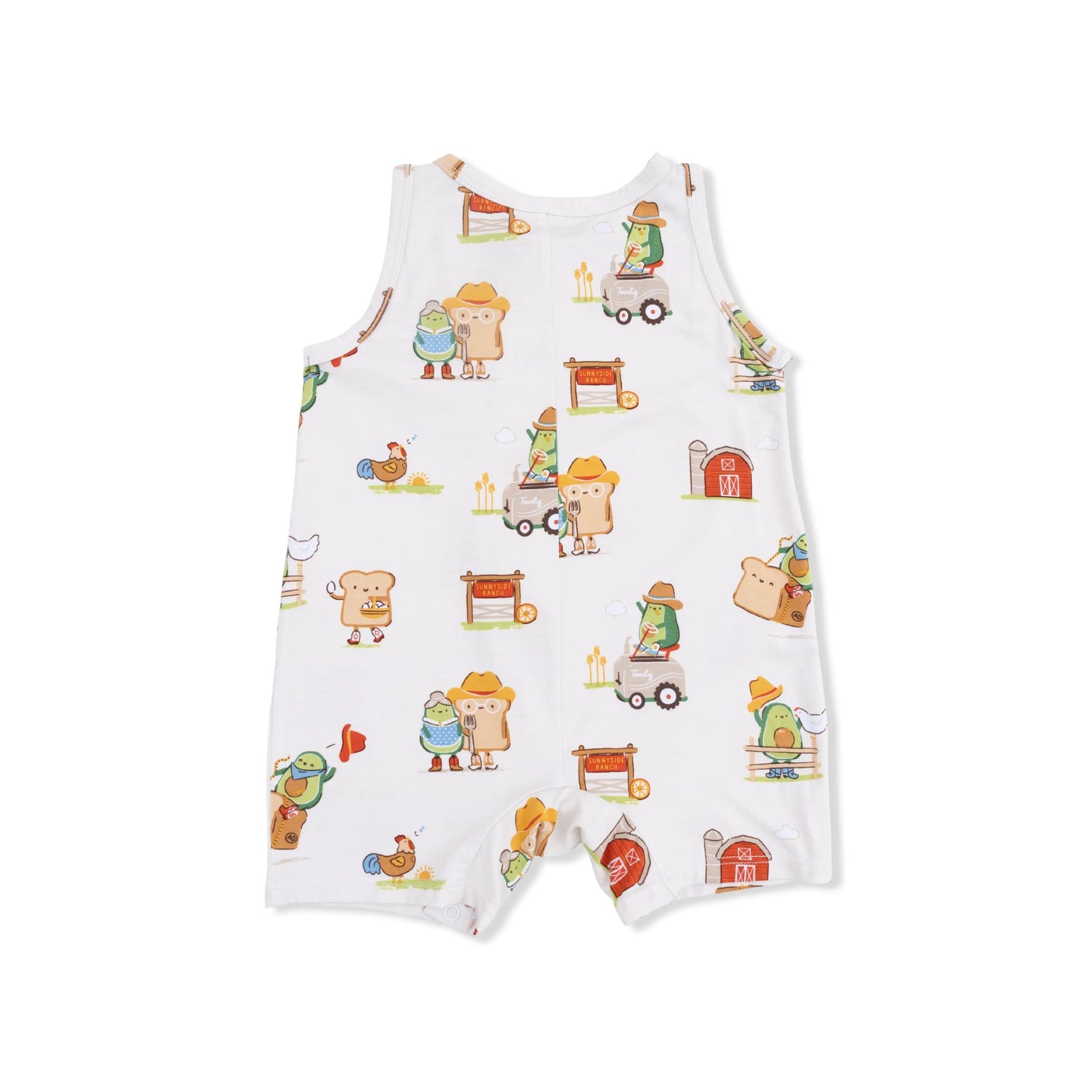Angel Dear Avocado Toast - American Gothic - Sleeveless Shortie Romper - 