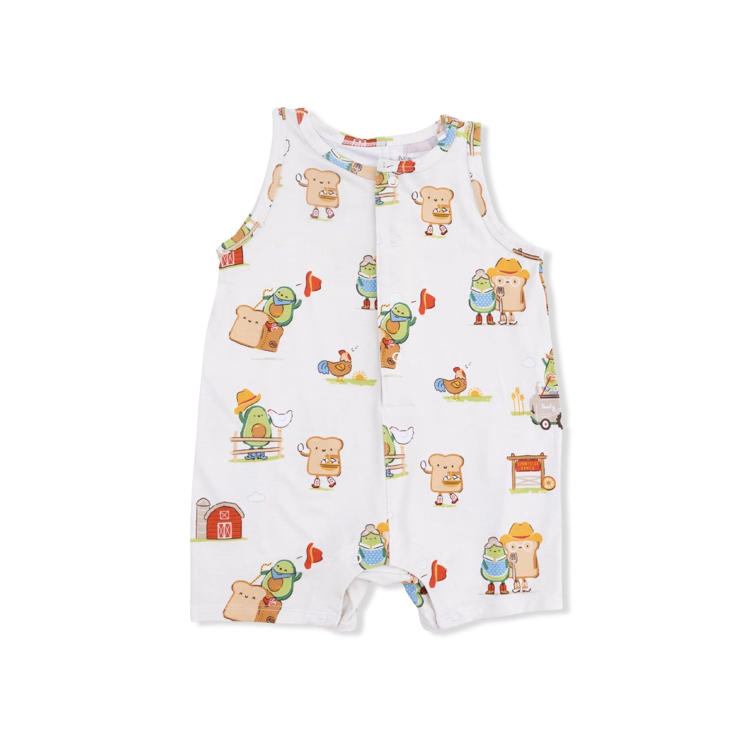 Angel Dear Avocado Toast - American Gothic - Sleeveless Shortie Romper - 