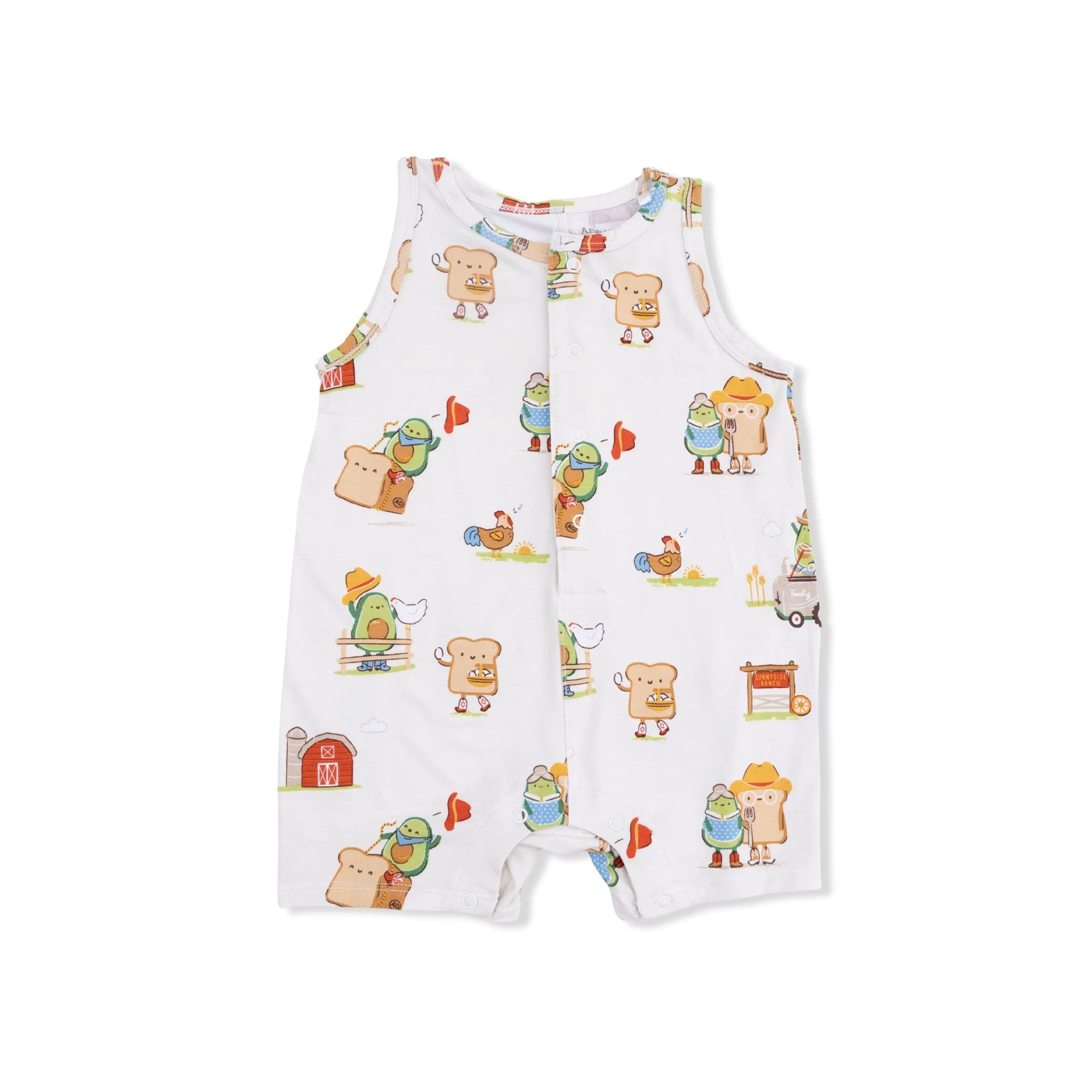 Angel Dear Avocado Toast - American Gothic - Sleeveless Shortie Romper - 