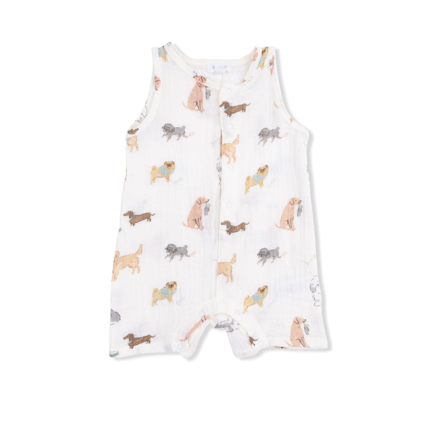Angel Dear Awesome Dogs - Sleeveless Shortie Romper - 