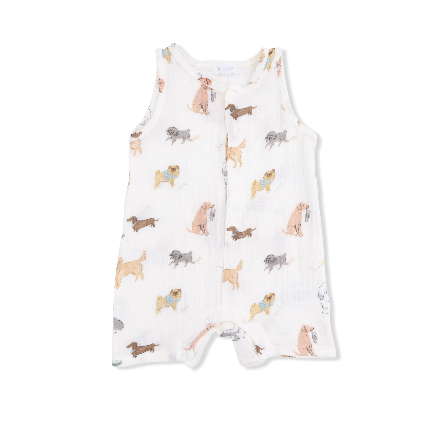 Angel Dear Awesome Dogs - Sleeveless Shortie Romper - 