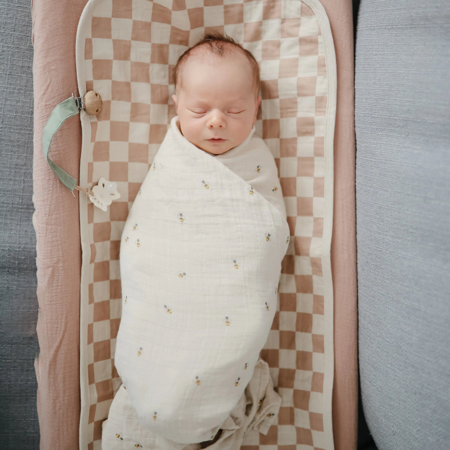 Mushie Extra Soft Muslin Changing Pad Cover 100 Percent Cotton Breathable and Cozy Design - Baby & Toddler > Diapering > Changing Mat & Tray Covers Changing Pad Cover