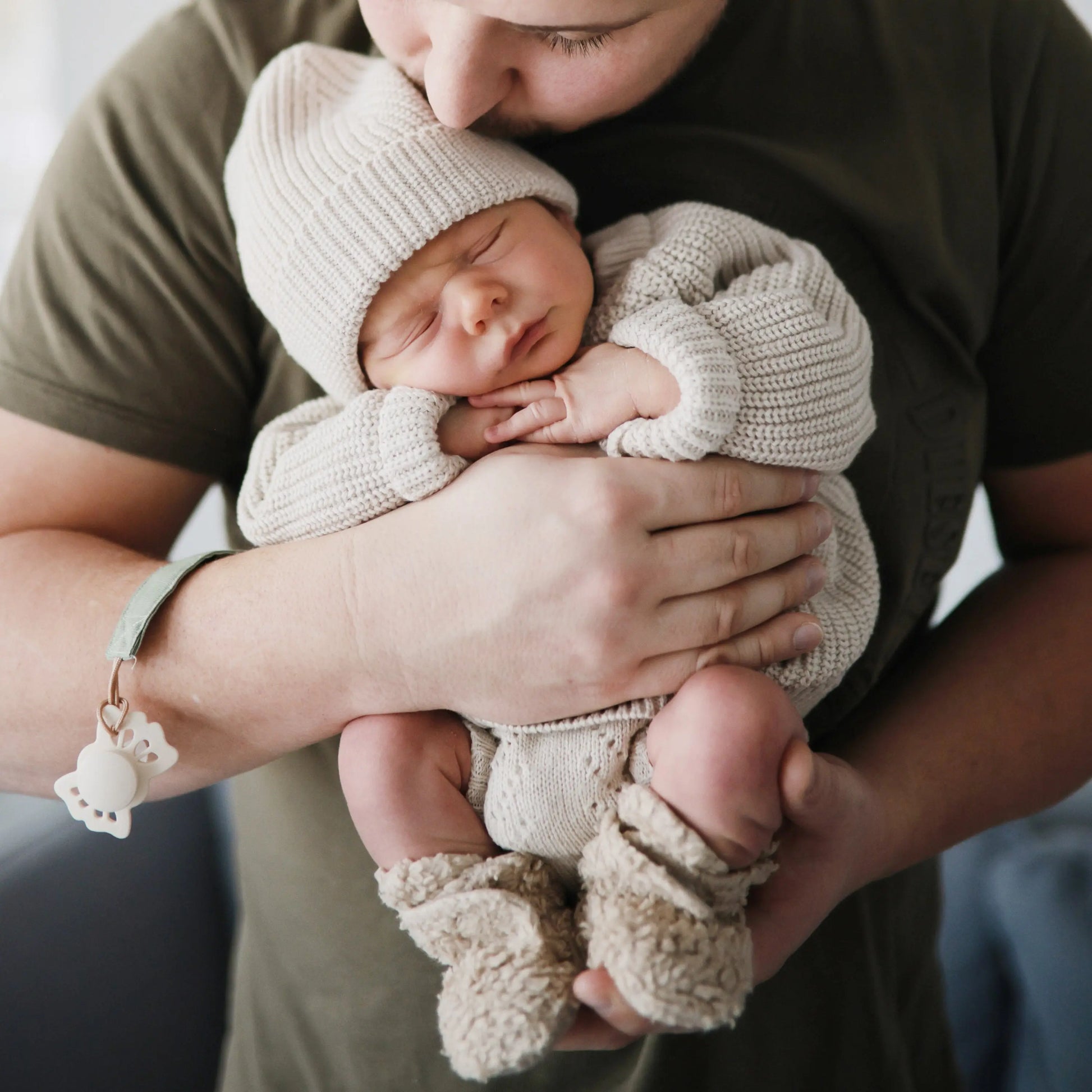 Chunky Knit Beanie Made with Organic Cotton for Babies Cozy and Stylish Mushie