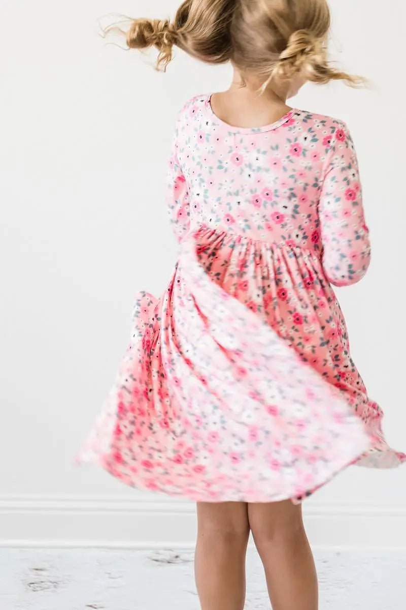 Mila & Rose ® Azalea 3/4 Sleeve Pocket Twirl Dress - 