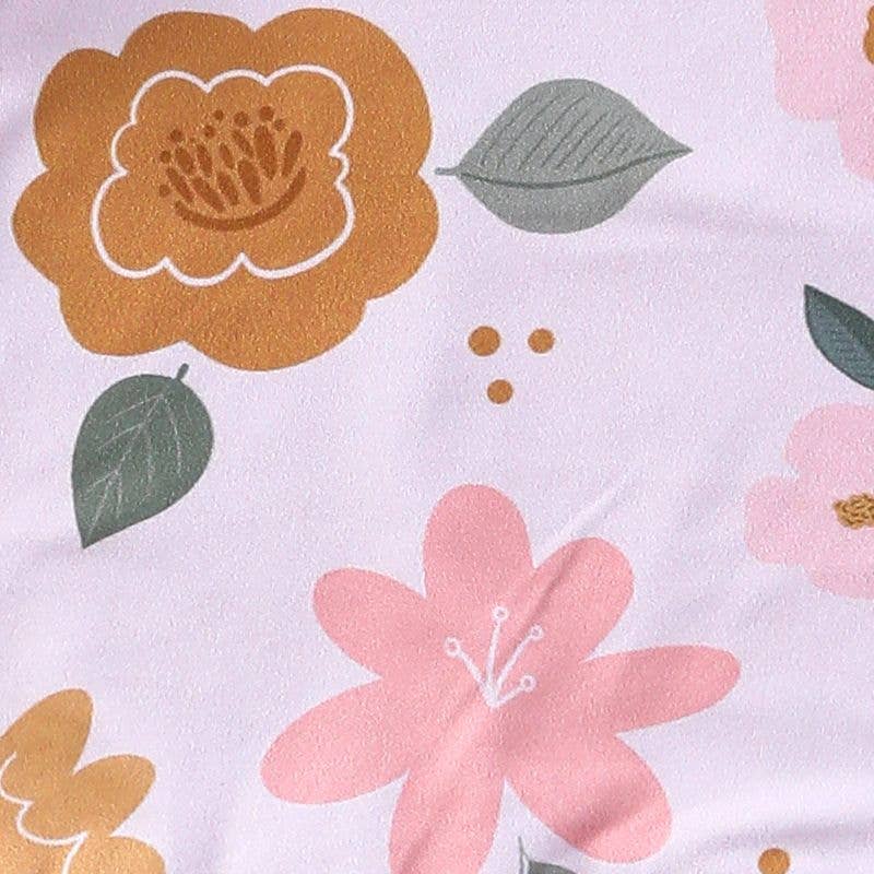 Clover Cottage soft bamboo cotton newborn baby gown and matching headband.