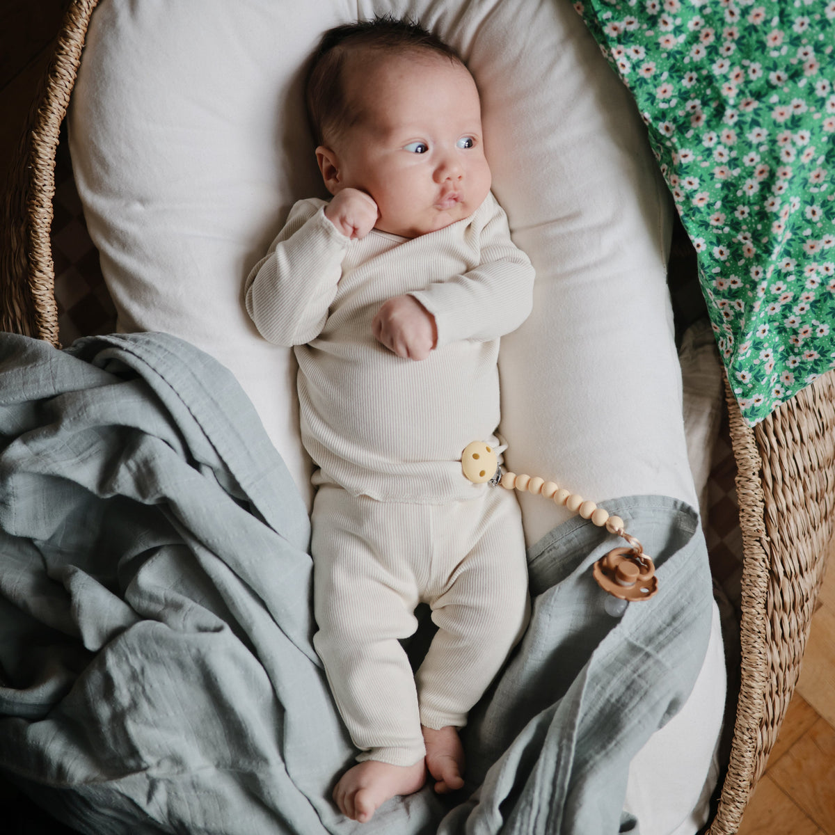 Organic Cotton Muslin Swaddle Blanket by Mushie