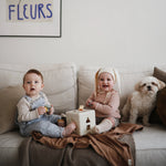 Mushie Ribbed Baby Blanket Made From Soft Organic Cotton - Baby & Toddler > Swaddling & Receiving Blankets > Receiving Blankets Blanket