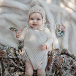 Mushie organic cotton muslin baby swaddle blanket