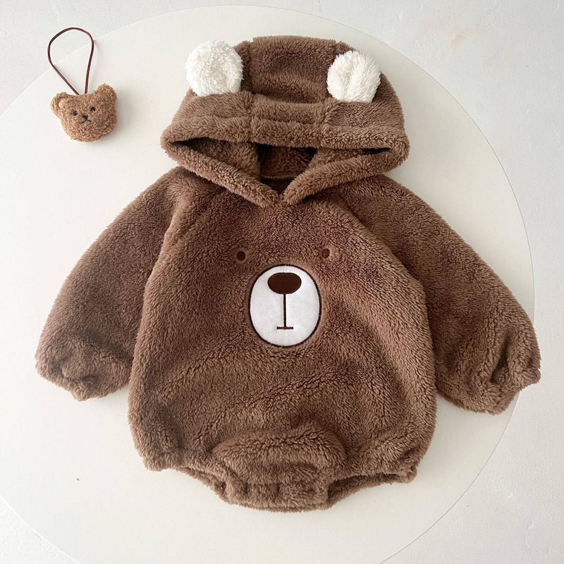 Baby Bear Embroidered Pattern Soft Bodysuits - Everetts Place: Online Boutique - Kids & Babies