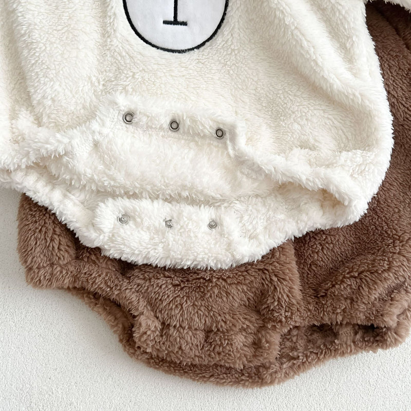 Baby Bear Embroidered Pattern Soft Bodysuits - Everetts Place: Online Boutique - Kids & Babies