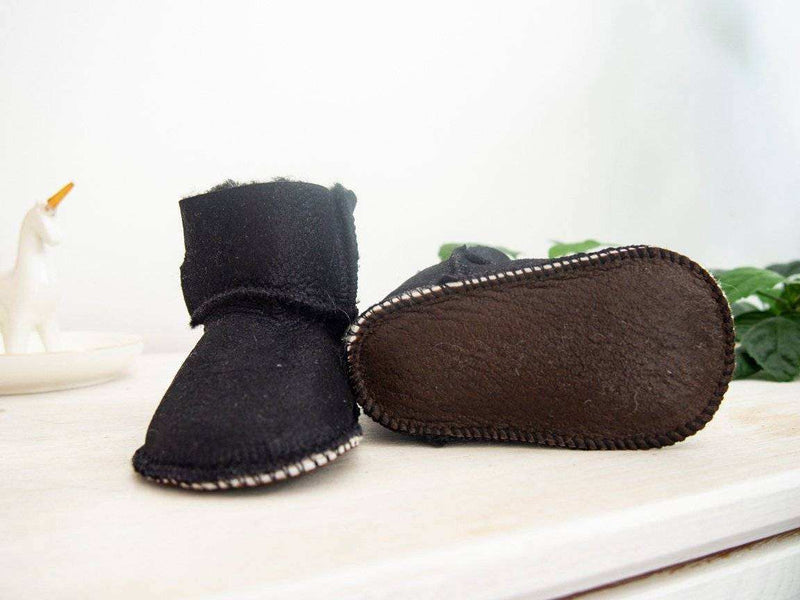 Baby Black Sheepskin Boots - Everetts Place: Online Boutique - Footwear