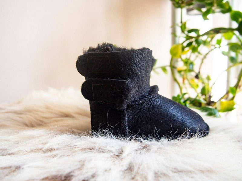 Baby Black Sheepskin Boots - Everetts Place: Online Boutique - Footwear