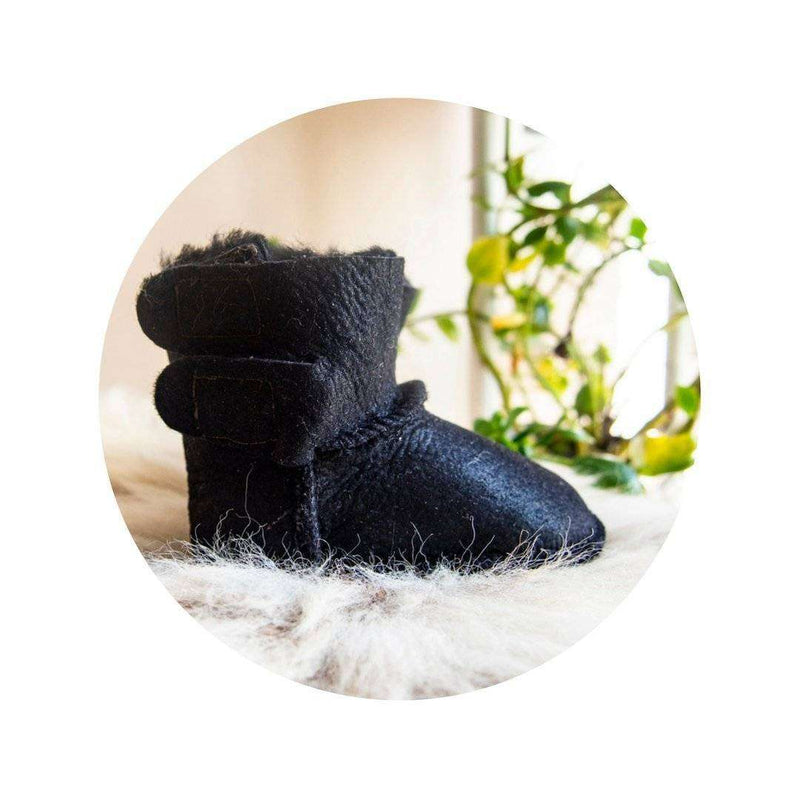 Baby Black Sheepskin Boots - Everetts Place: Online Boutique - Footwear