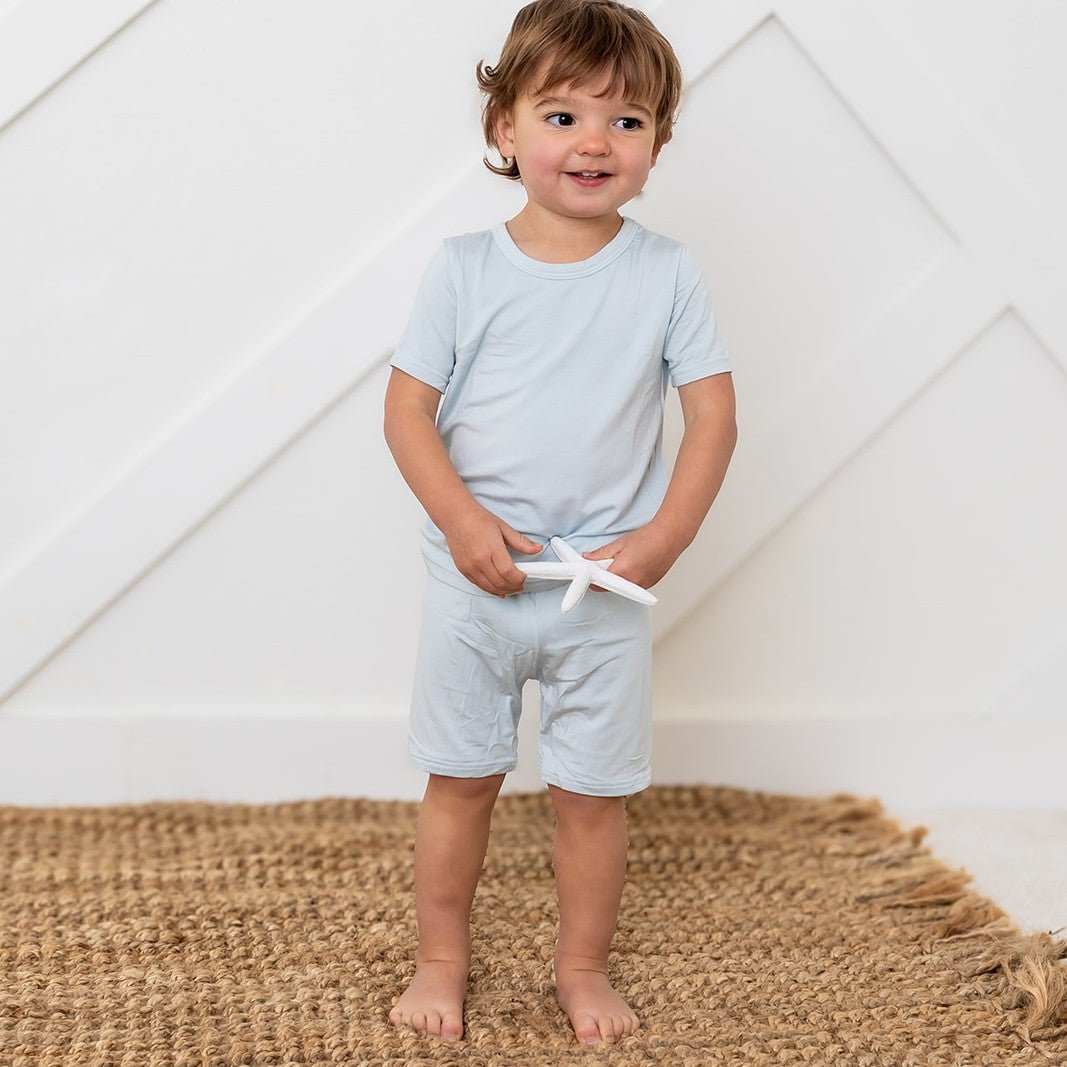 Bamboo Spandex Two-Piece Shorts Pajama Set - Snug Fit by Bestaroo