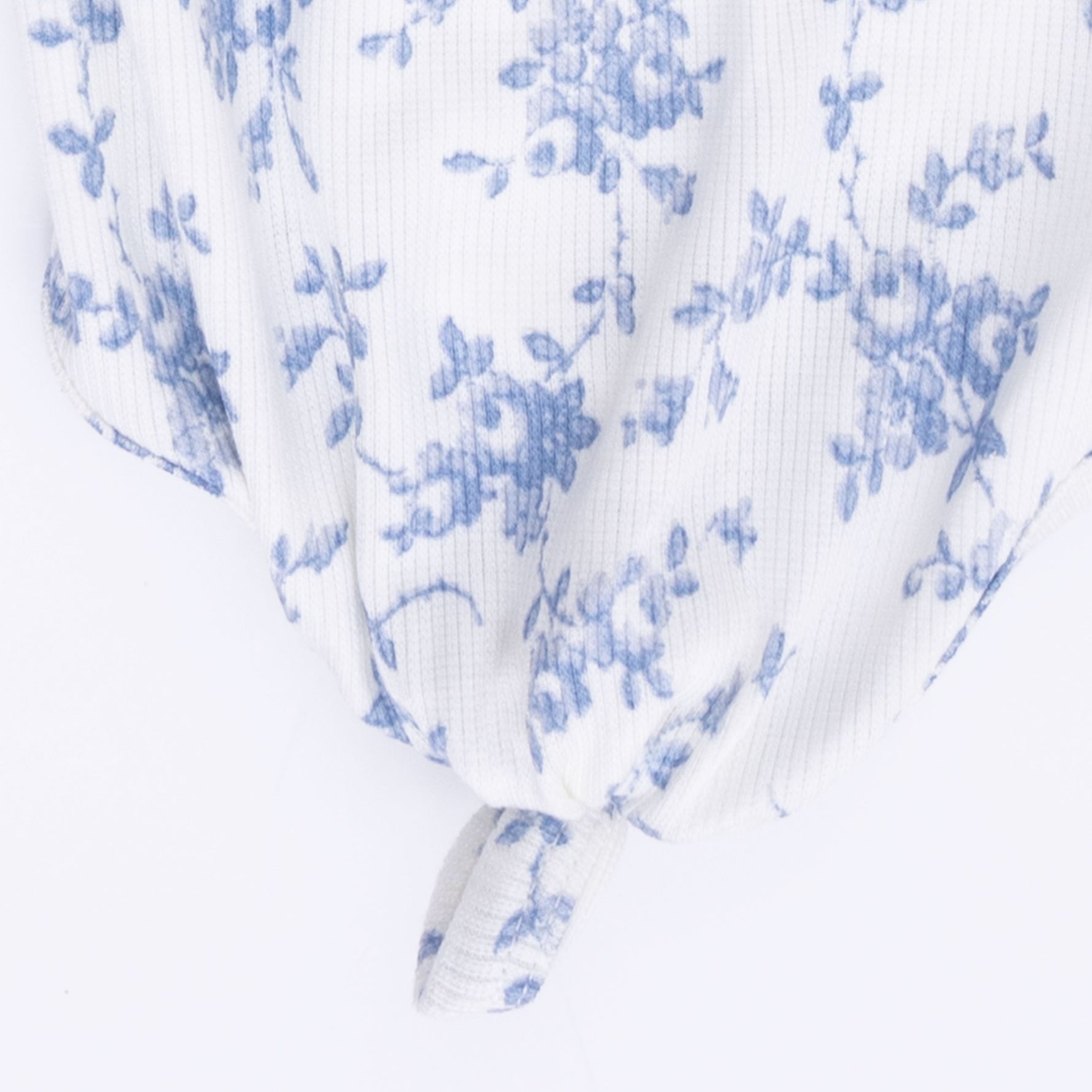 Angel Dear Baby Blue Vines Floral - Knotted Gown and HeadbandEveretts Place