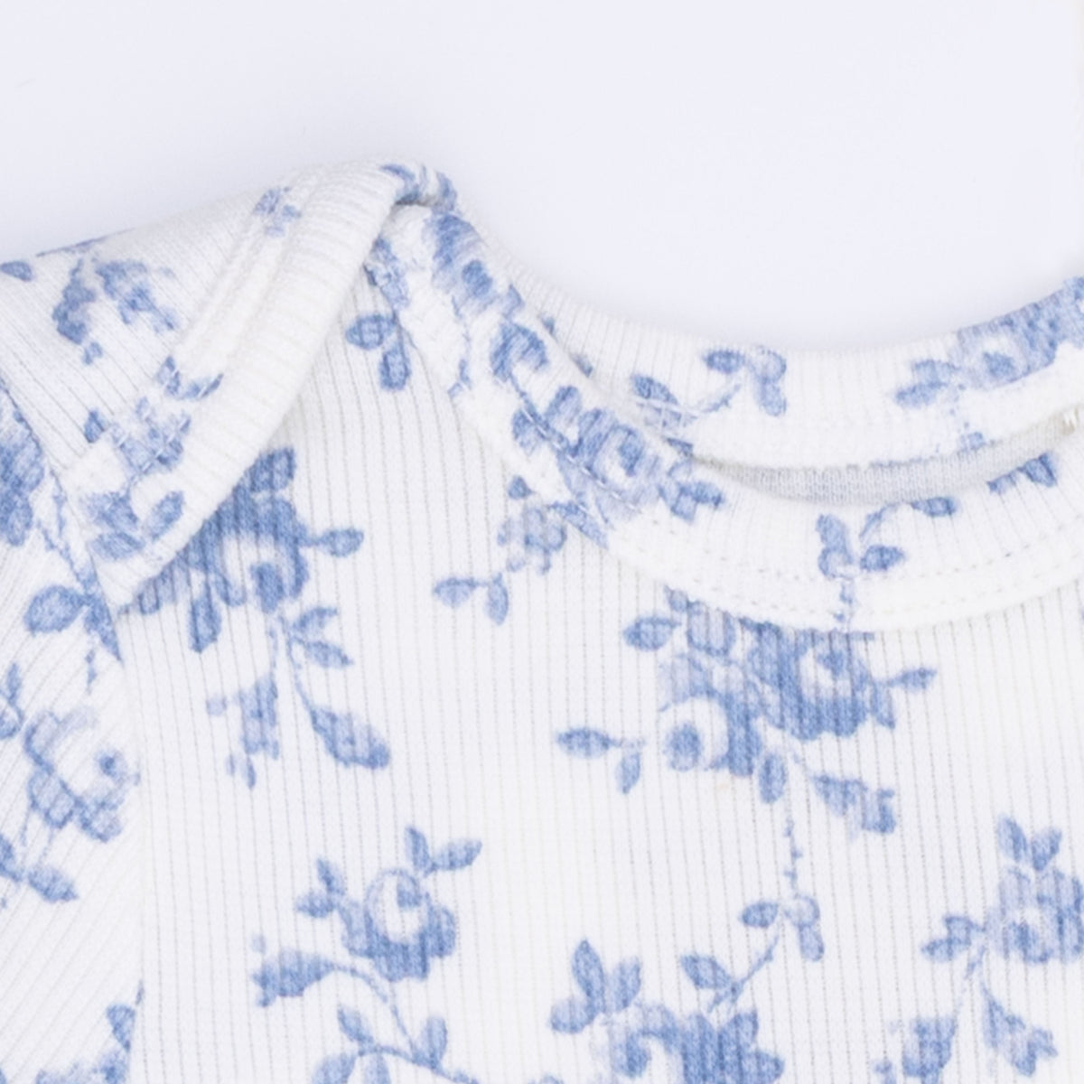 Angel Dear Baby Blue Vines Floral - Knotted Gown and HeadbandEveretts Place