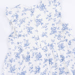Angel Dear Baby Blue Vines Floral - Ruffle Bodysuit DressEveretts Place