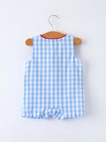 Rylee Faith Designs Baby Boys Summer Strawberry Embroidered Smocked Romper - 