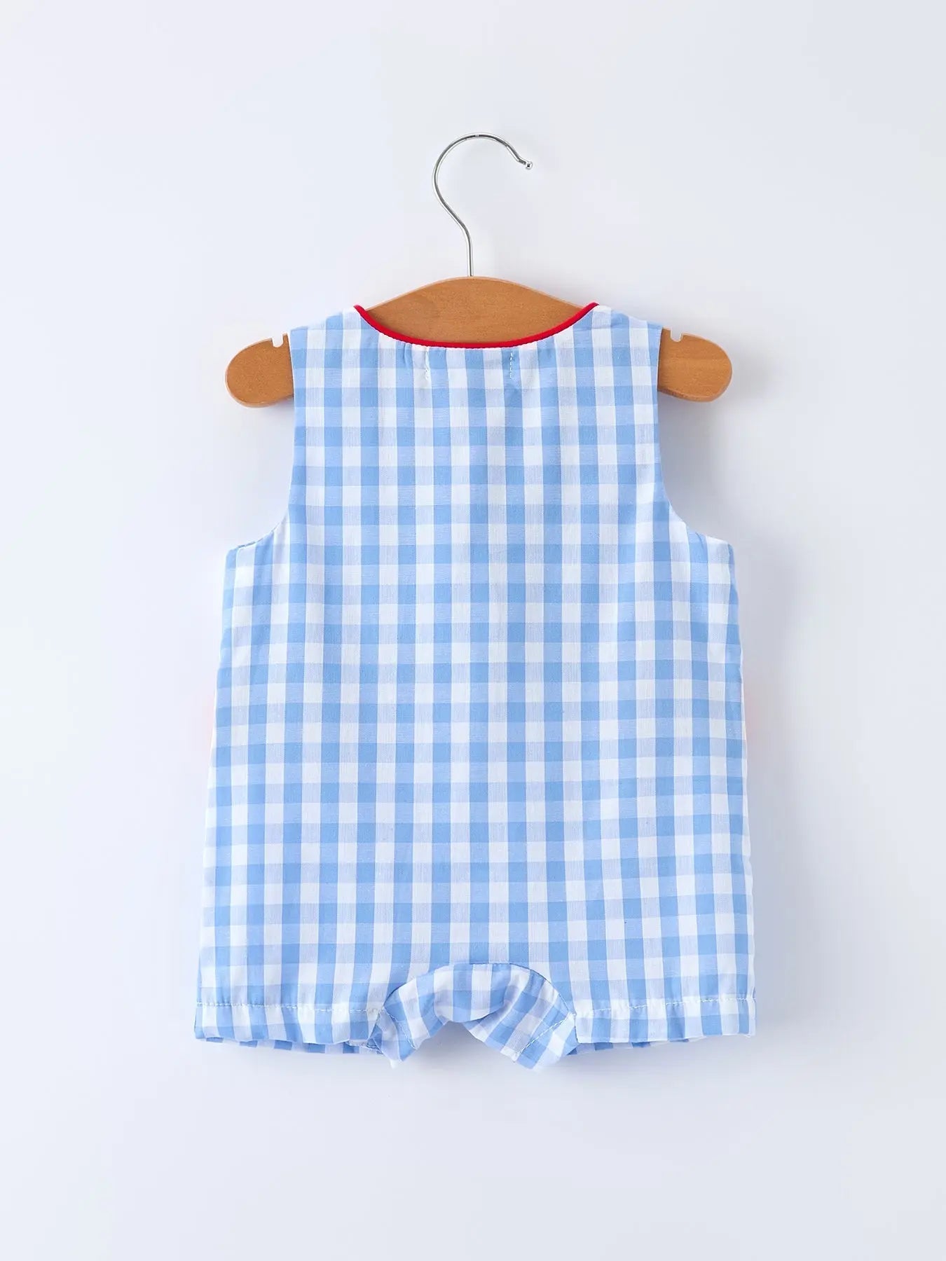Rylee Faith Designs Baby Boys Summer Strawberry Embroidered Smocked Romper - 