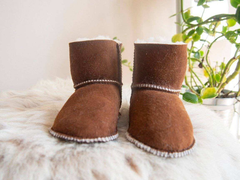 Baby Brown Sheepskin Boots - Everetts Place: Online Boutique - Home & Garden