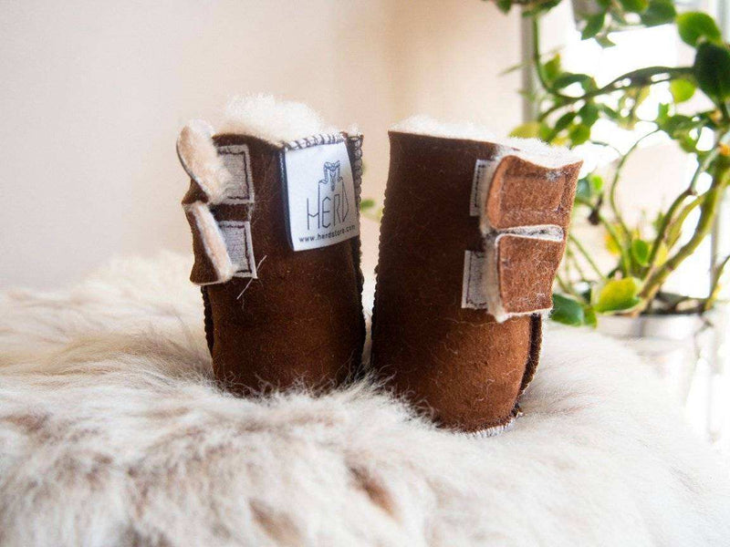 Baby Brown Sheepskin Boots - Everetts Place: Online Boutique - Home & Garden