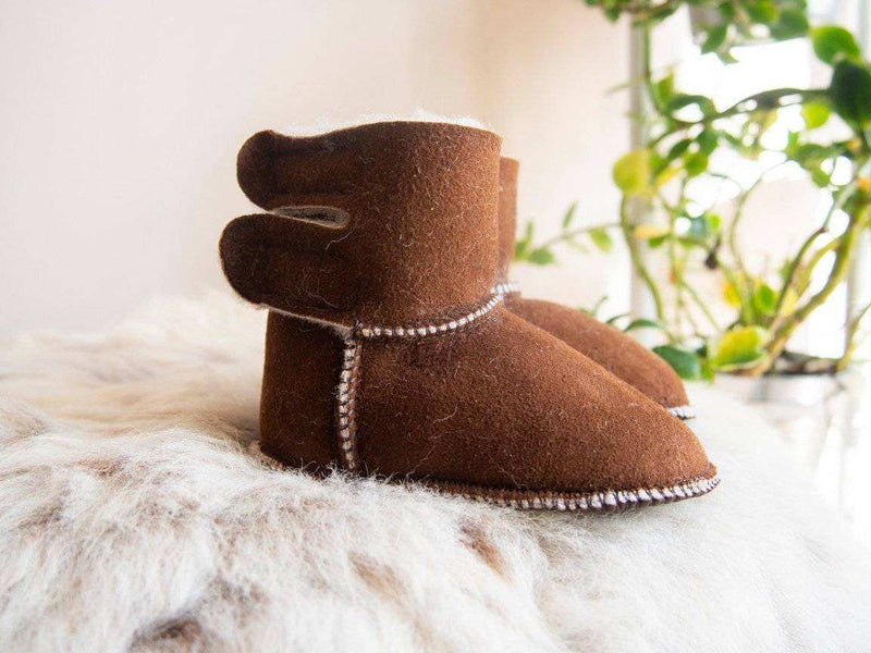 Baby Brown Sheepskin Boots - Everetts Place: Online Boutique - Home & Garden