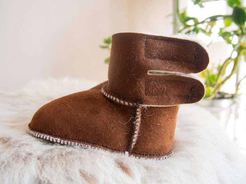 Baby Brown Sheepskin Boots - Everetts Place: Online Boutique - Home & Garden