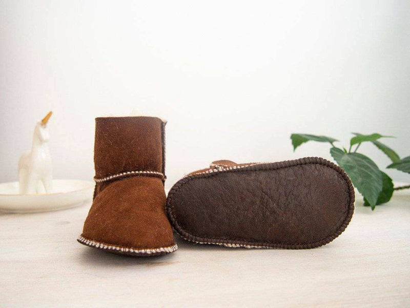 Baby Brown Sheepskin Boots - Everetts Place: Online Boutique - Home & Garden