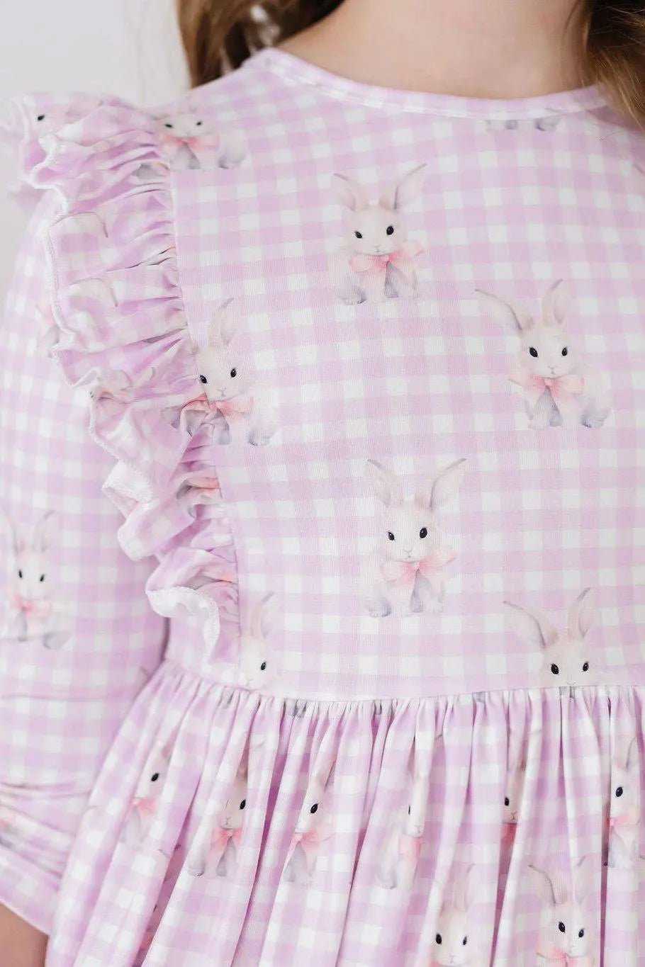 Mila & Rose ® Baby Bunnies 3/4 Sleeve Ruffle Twirl Dress - 