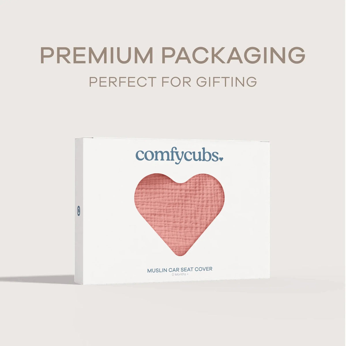 Comfy Cubs Baby Car Seat Cover in Dusty Rose - 