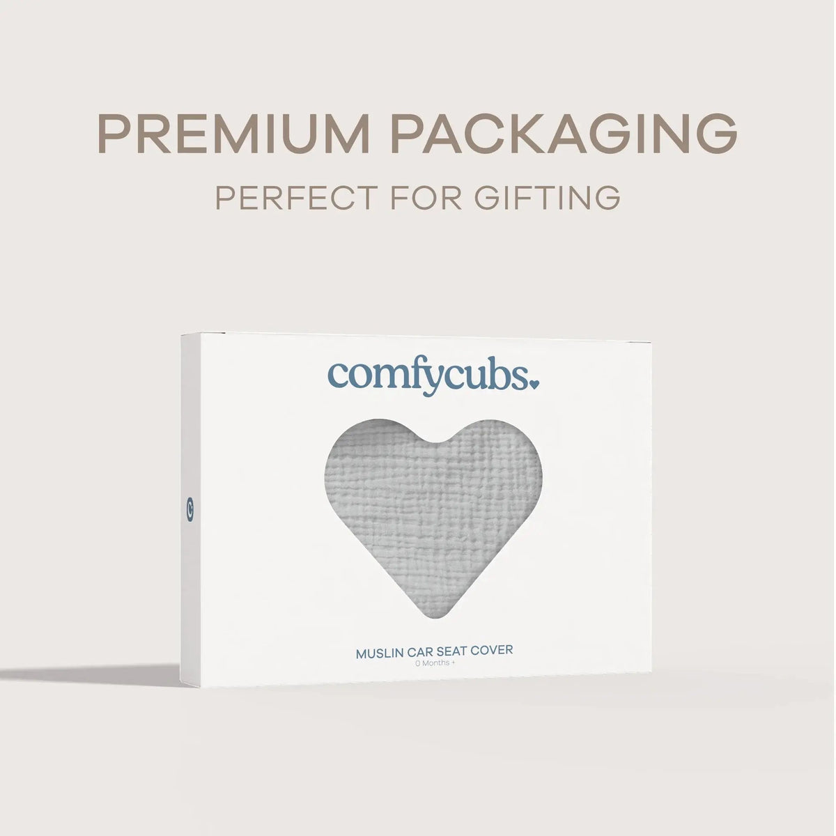 Comfy Cubs Baby Car Seat Cover in Heather Blue - 