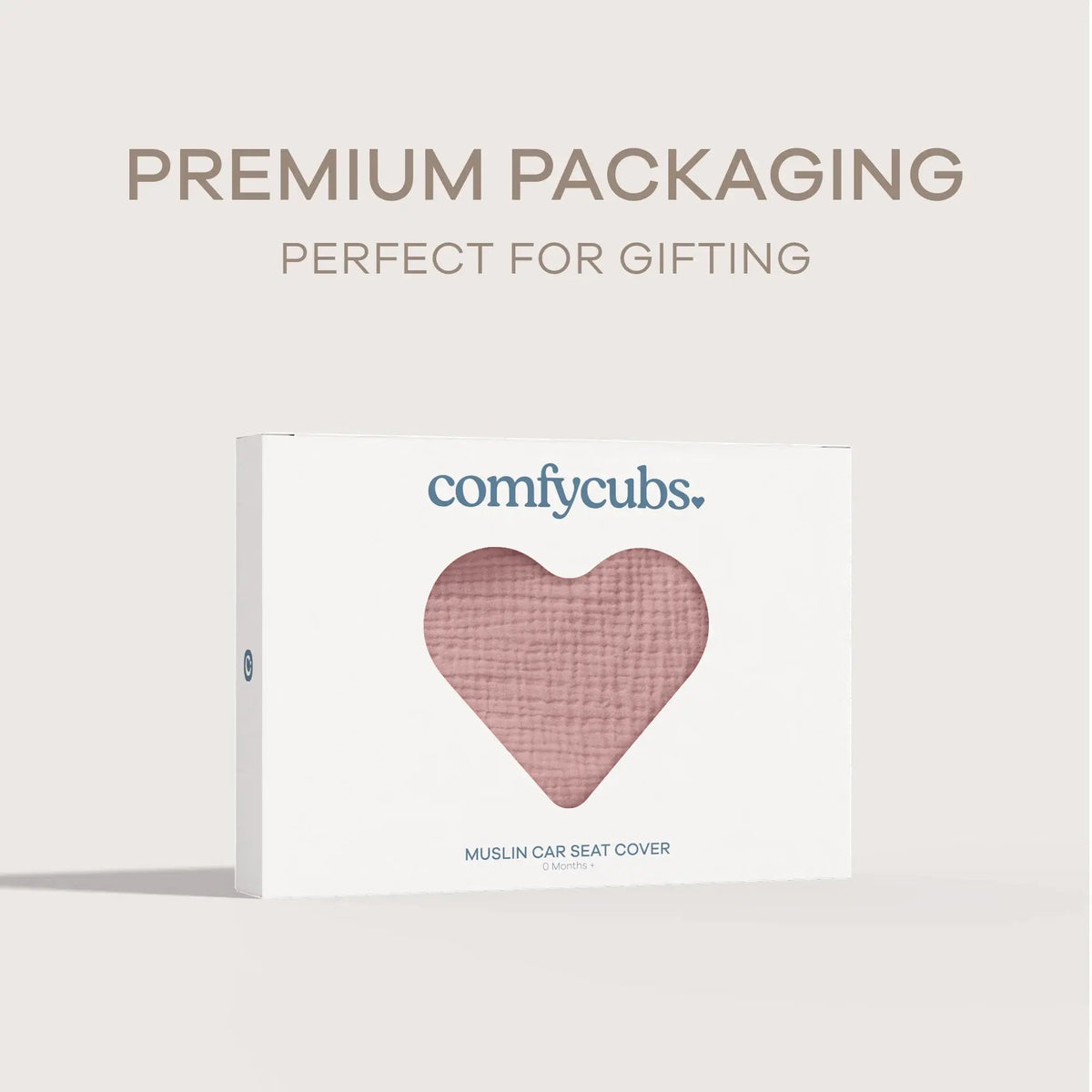 Comfy Cubs Baby Car Seat Cover in Mauve - 