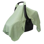 Comfy Cubs Baby Car Seat Cover in Sage - 
