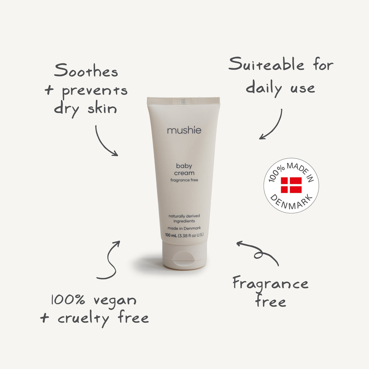 Mushie Baby Cream Everetts Place